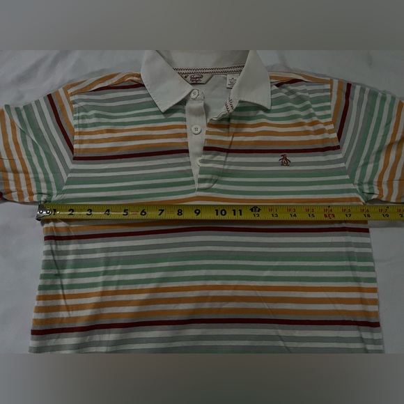 🔥PENGUIN BY MUNSINGWEAR POLO SHIRT 100% COTTON MULTICOLOR SIZE M (10-12) - Picture 13 of 15